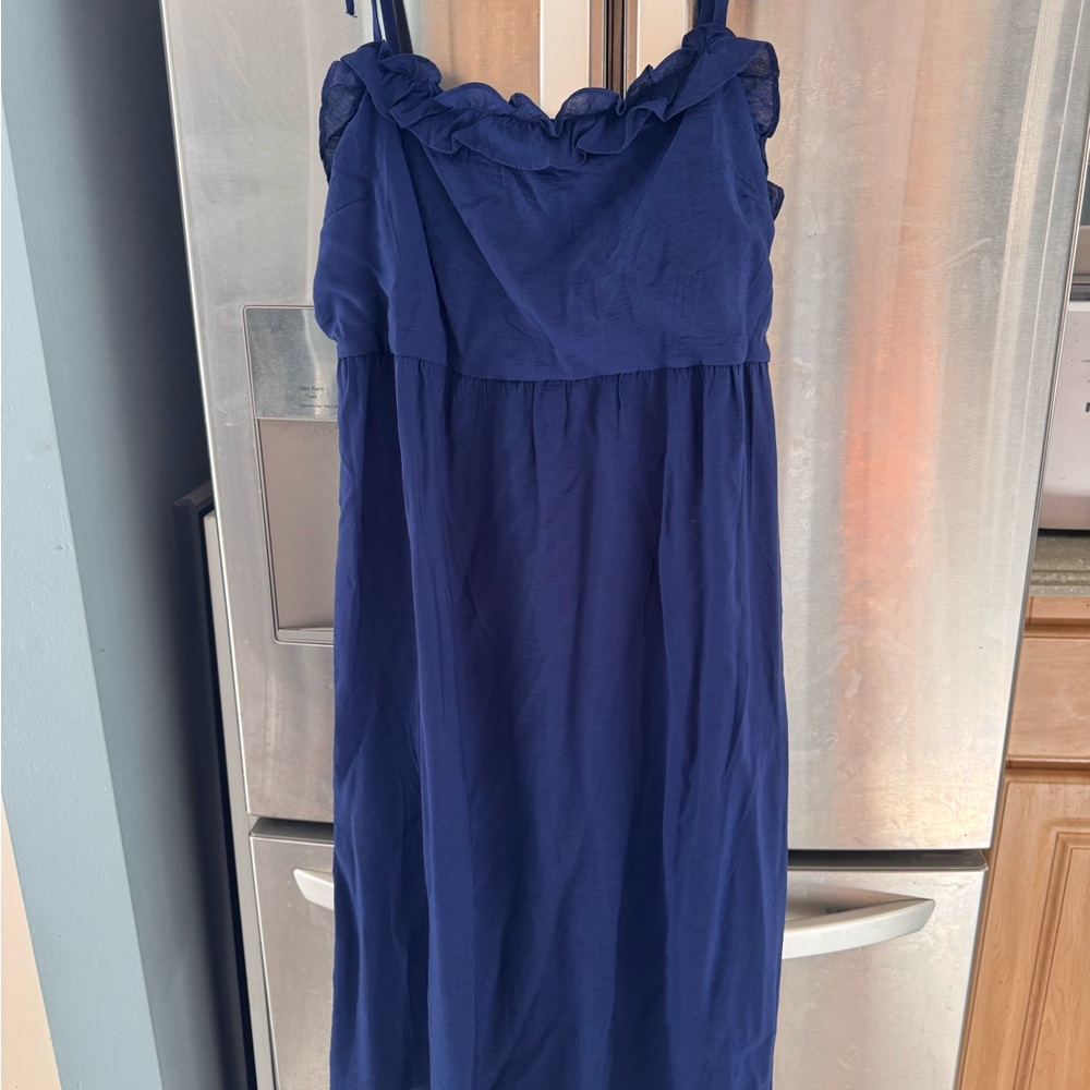 BCBG Women's Midi Dress in Deep Blue